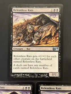 3x Relentless Rats #108 NM UP Magic 2010 M10 Magic MTG - Image 2