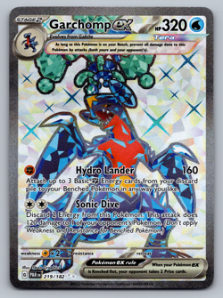 Garchomp ex Pokemon Paradox Rift 219/182 Full Art Ultra Rare NM - Image 1