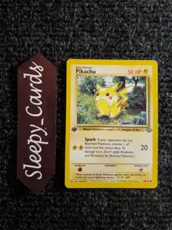 Pokemon TCG Pikachu Jungle 60/64 Regular 1st Edition Common NM - Image 1