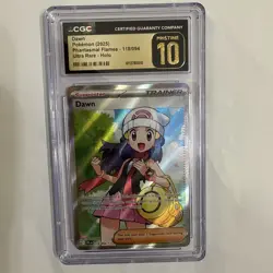 2025 Pokemon TCG DAWN Phantasmal Flames Ultra Rare Holo CGC Gold Pristine 10 - Image 1