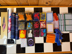 Lot of Pokemon TCG Exclusive ETB Card Sleeves Playmats Magnetic Card Displays - Image 1