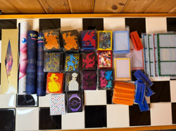 Lot of Pokemon TCG Exclusive ETB Card Sleeves Playmats Magnetic Card Displays - Image 2