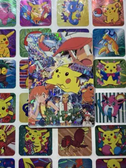 Pokemon Charizard Vintage Pocket Monsters Vending HOLO Prism Sticker 99 Nintendo - Image 1