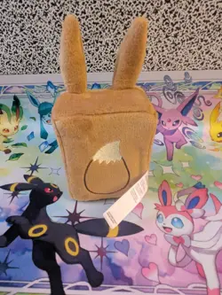Pokemon Eevee Plush Deck Box Standard Card Prismatic Evolutions - Image 2