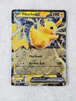 Pokemon TCG Pikachu ex 063/193 Double Rare Holo Paradox Rift NM/Mint - Image 2