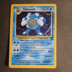 Pokemon TCG Poliwrath Base Set 13/102 Unlimited Holo Rare LP/LP+ - Image 1