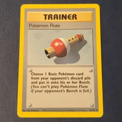 Pokemon Pokemon Flute 86/102 Base Set Regular Moderately Played *FREE SHIPPING* - Image 1