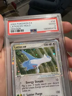 SWIRL PSA 2 2003 Pokemon EX Dragon Latios EX Holo Foil Rare 94/97 - Image 3