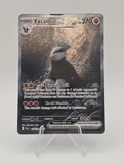 Pokemon TCG, Excadrill Ex 168/086, Black Bolt, Never Played, Crimp Error Top... - Image 1