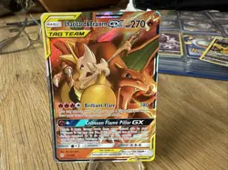 Pokemon Charizard & Braixen GX Holo Pokemon 22/236 Cosmic Eclipse Ultra Rare - Image 1