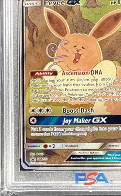 2019 POKEMON SM BLACK STAR PROMO EEVEE GX #SM233 PSA 9 MINT - Image 4
