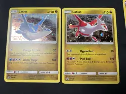 Pokemon Latios & Latias SM135 SM136 Black Star Promo Set Dragon Majesty LP/NM - Image 1