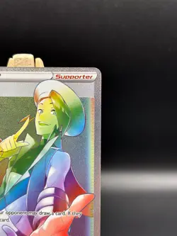 WALLACE 208/195 SILVER TEMPEST POKEMON -RAINBOW SECRET RARE- NM - Image 4