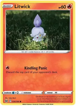 Litwick 024/196 Common Lost Origin Pokemon - Image 1