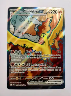 Team Rocket's Moltres ex 208/182 Ultra Rare SV10: Destined Rivals Pokemon TCG NM - Image 1