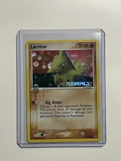 Larvitar 52/106 Emerald Stamped Reverse Holo Pokemon - Image 1