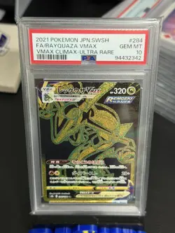 PSA 10 Rayquaza VMAX 284/184 VMAX Climax S8B Japanese Pokemon 2021 - Image 1