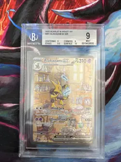 Pokemon Alakazam Ex SIR Scarlet & Violet 151 Bgs 9 Mint - Image 1