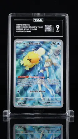 TAG 9 Misty's Psyduck 2025 Pokemon Scarlet & Violet Destined Rivals #193/182 IR - Image 1