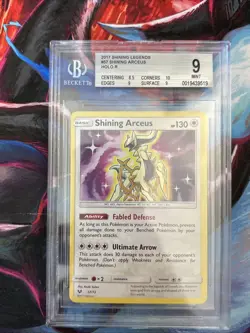 Pokemon Shining Arceus Shining Legends Bgs 9 Mint Holo - Image 1