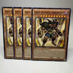 4x Yugioh Exodius the Ultimate Forbidden Lord MIL1-EN007 - LP-NM 💎 - Image 1