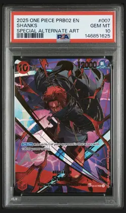 2025 One Piece Prb02-premium Booster One Piece The Best Vol 2 Shanks Sp PSA 10 - Image 1