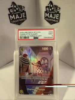 One Piece CCG EB01-056 Charlotte Flampe Playset English TCG PSA 9 - Image 1