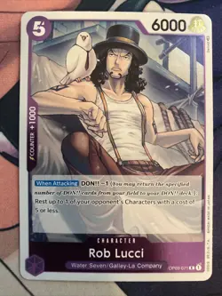 One Piece Pillars of Strength Rob Lucci Foil OP03-071 - Image 1