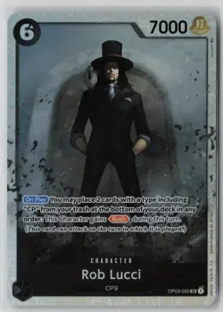 Rob Lucci (092) OP03-092 One Piece Pillars of Strength Super Rare Near Mint - Image 1