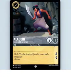 Disney Lorcana TCG: The First Chapter 171/204 Aladdin Cornered Swordsman Common - Image 1