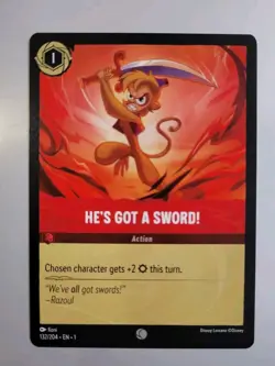 Disney Lorcana TCG The First Chapter: He's Got a Sword (132/204) - Common - NM - Image 1