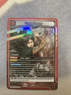 Union Arena Attack On Titan Eren Jaeger (Attack Titan) UE10BT/AOT-1-092 SR - Image 1