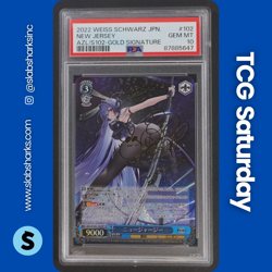 2022 WEISS SCHWARZ AZUR LANE (JP) #102 NEW JERSEY SP GOLD SIGNATURE PSA 10 - Image 1
