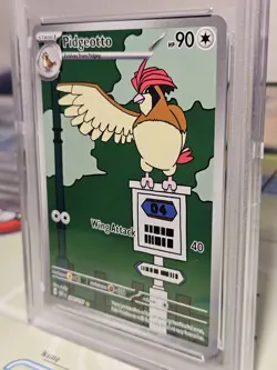 PSA 9 Mint Pidgeotto Graded Pokemon Card #208 Obsidian Flames 2023 - Image 2