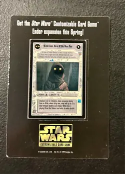 Star Wars CCG RARE UNPUNCHED Promo card R'kik D'nec - Image 1
