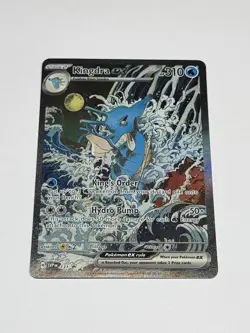 Pokemon Card TCG Kingdra ex 131 Scarlet & Violet Black Star Promo Full Art NM - Image 1