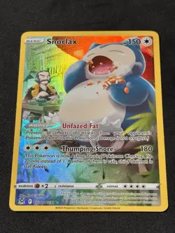 Snorlax Ultra Rare SWSH11: Lost Origin Trainer Gallery TG10/TG30 Pokemon Card Lp - Image 1