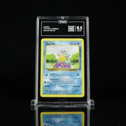 1999 Pokemon Base Set Unlimited Card WOTC #63/102 Squirtle TAG 8.5 P2670596 - Image 1