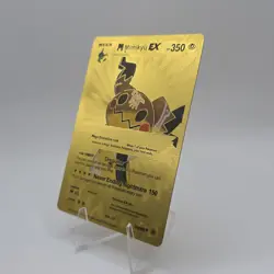 Pokemon Mega Mimikyu EX 350hp Gold Foil Fan Art Collector Card TCG - Image 5