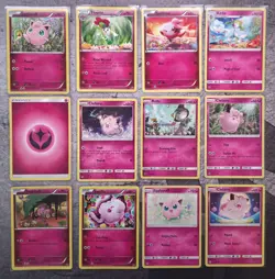 Pokemon Fairy Type Card Lot Of 12 - Image 1