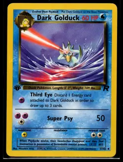 Pokemon Card Dark Golduck 37/82 1st Edition Team Rocket NM - Image 1