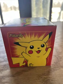 23K Gold Plated PIKACHU Trading Card 1999 Burger King Pokemon Sealed Ball - Image 3