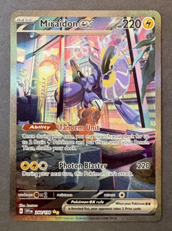 Miraidon Ex 244/198 Special Illustration Rare Holo Scarlet & Violet Pokemon Card - Image 1