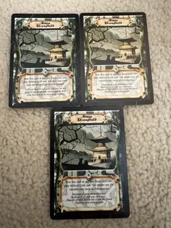 Ninja Stronghold Playset X3 Cards! Legend of the Five Rings (L5R) CCG - Wow ! - Image 1