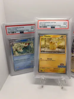 Pokemon Illustration Contest 2024 Promo Cards Complete 3-Pack Set PSA 9 - Image 2