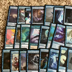 Magic the Gathering 50 Blue Rare Card Lot - Image 2