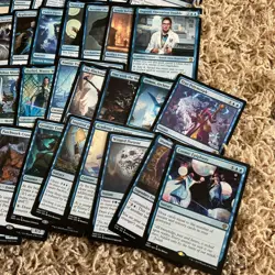 Magic the Gathering 50 Blue Rare Card Lot - Image 5