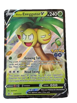 Excellent: 2022 Pokemon TCG Alolan Exeggutor V SWSH225 Jumbo Cards Holo Promo - Image 1