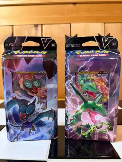 Pokemon TCG Rayquaza Noivern V Battle Decks Set of Two Promo Cards - Image 1
