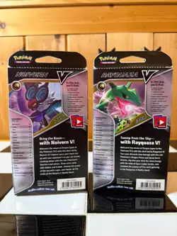 Pokemon TCG Rayquaza Noivern V Battle Decks Set of Two Promo Cards - Image 3